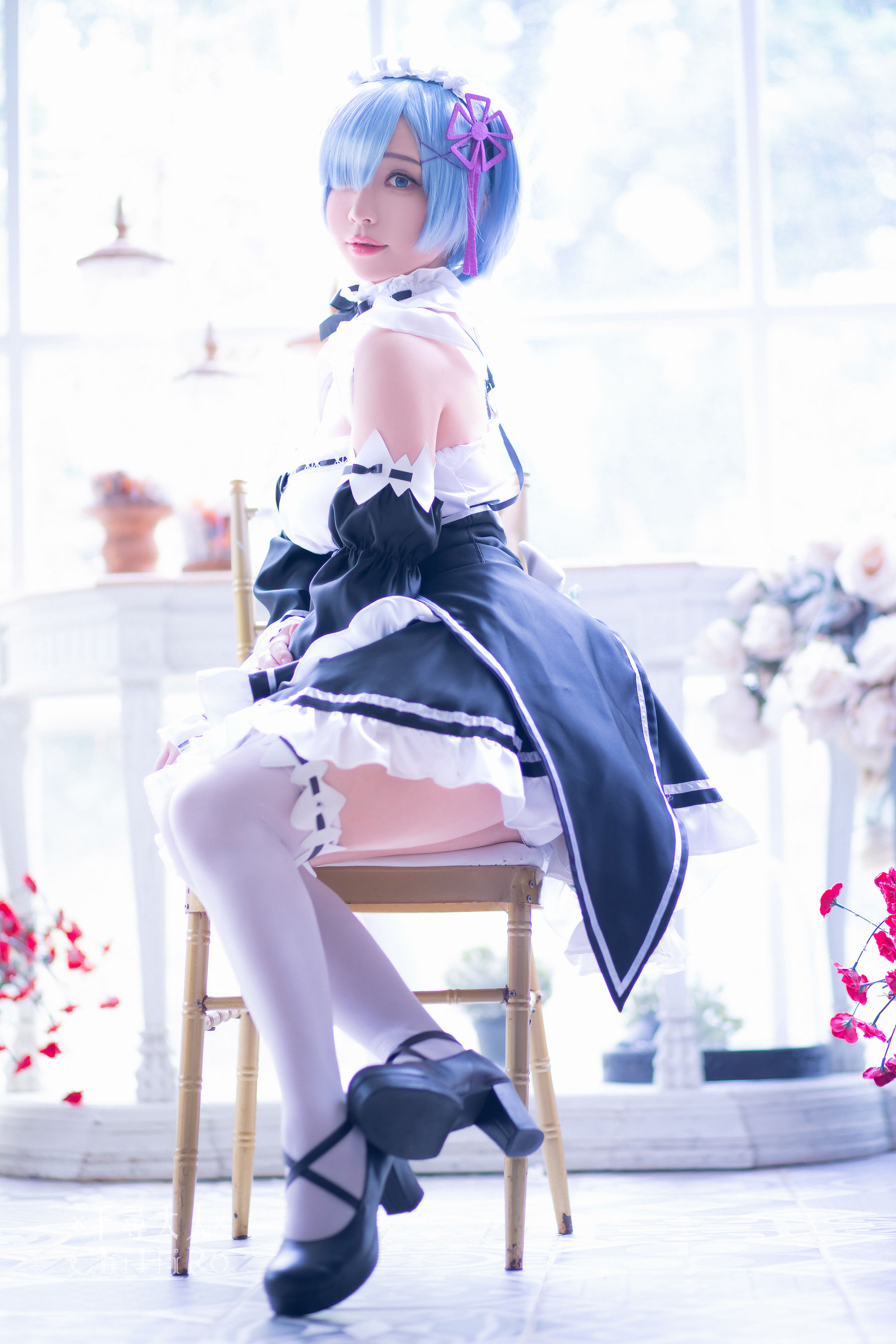 [福利COS] Cos妹子千寻 - 蕾姆Rem