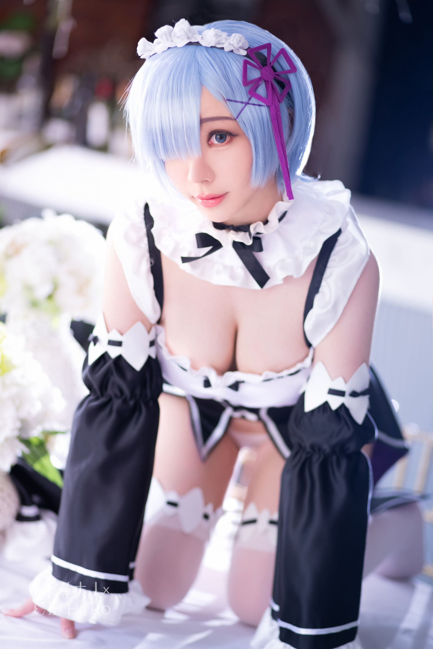 [福利COS] Cos妹子千寻 - 蕾姆Rem