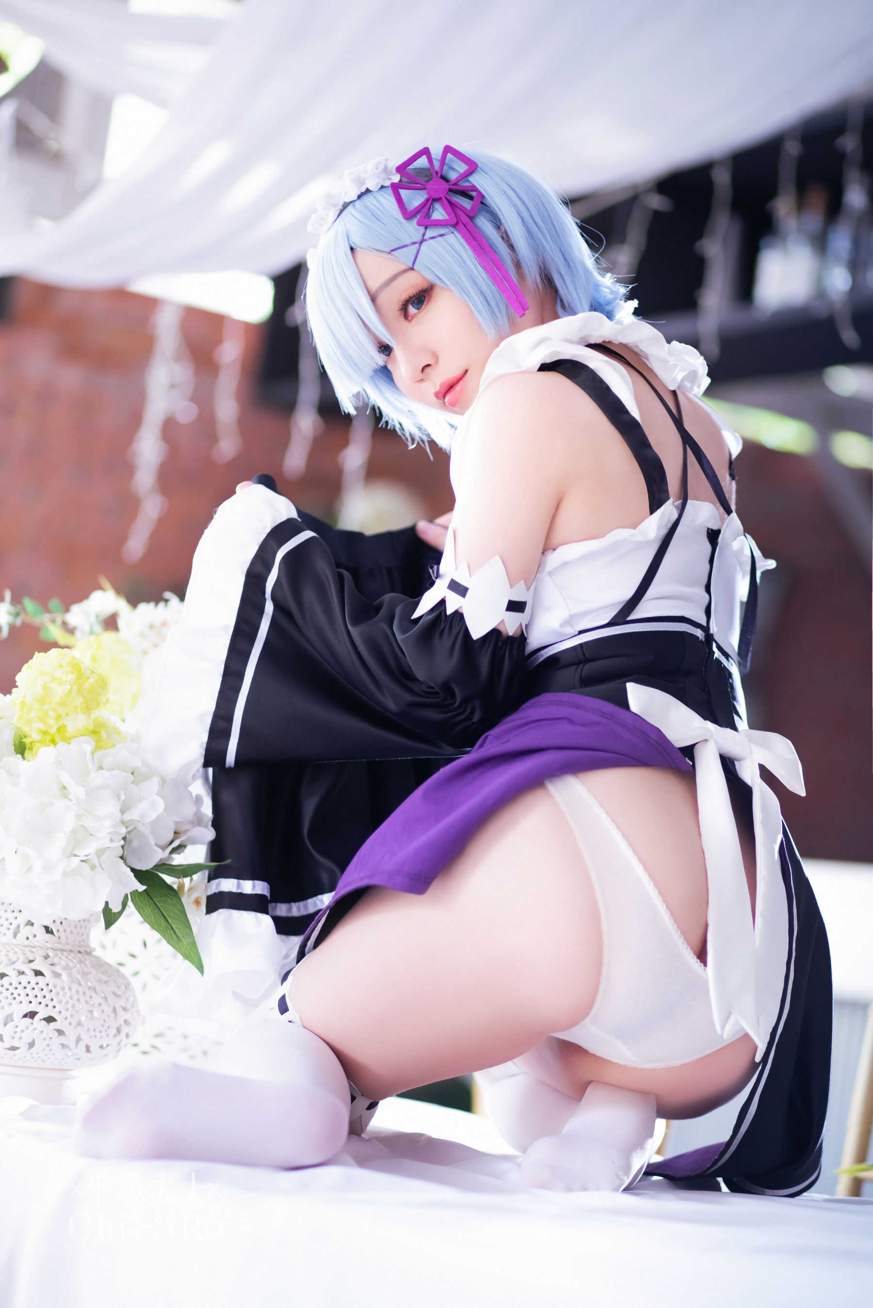 [福利COS] Cos妹子千寻 - 蕾姆Rem