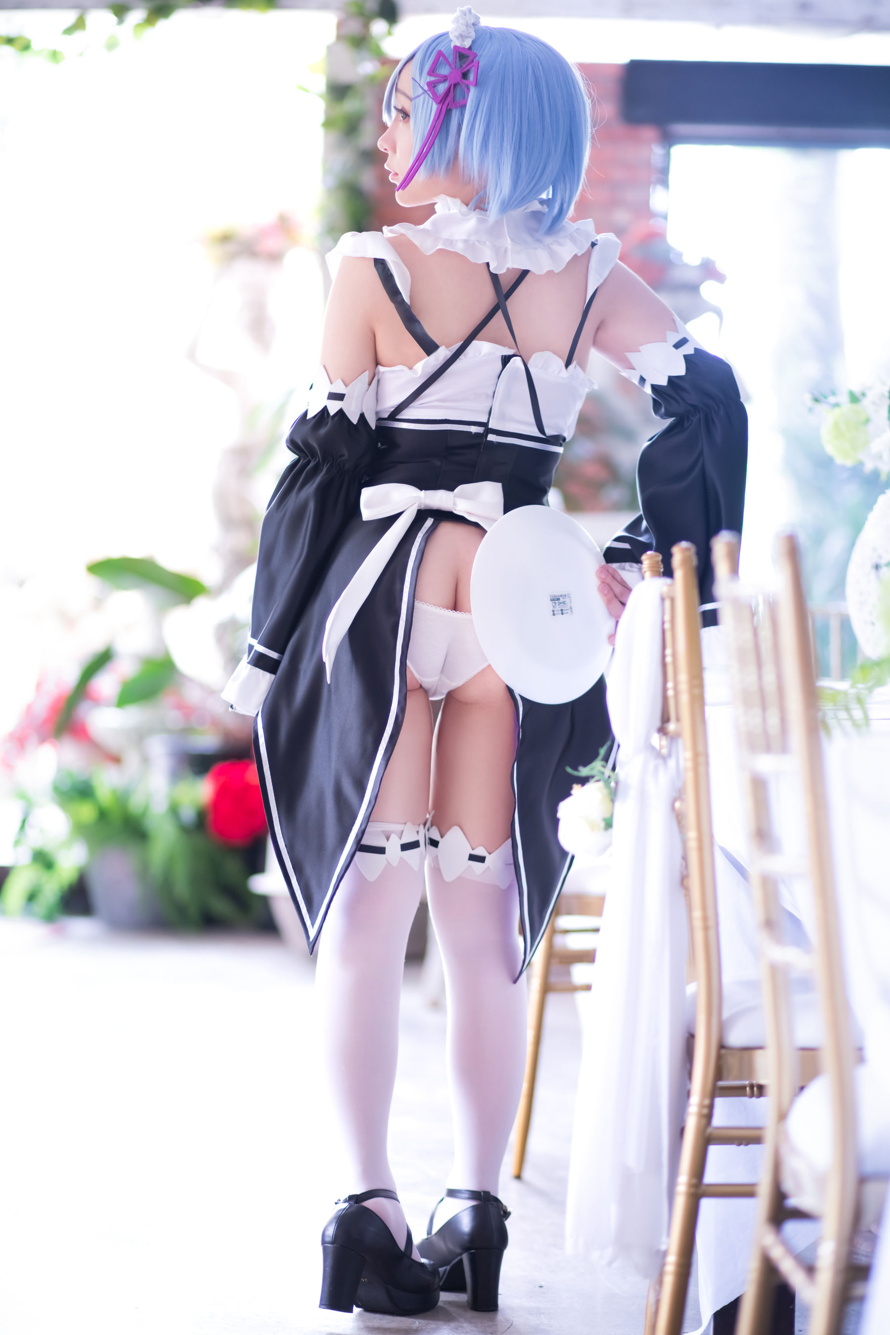 [福利COS] Cos妹子千寻 - 蕾姆Rem