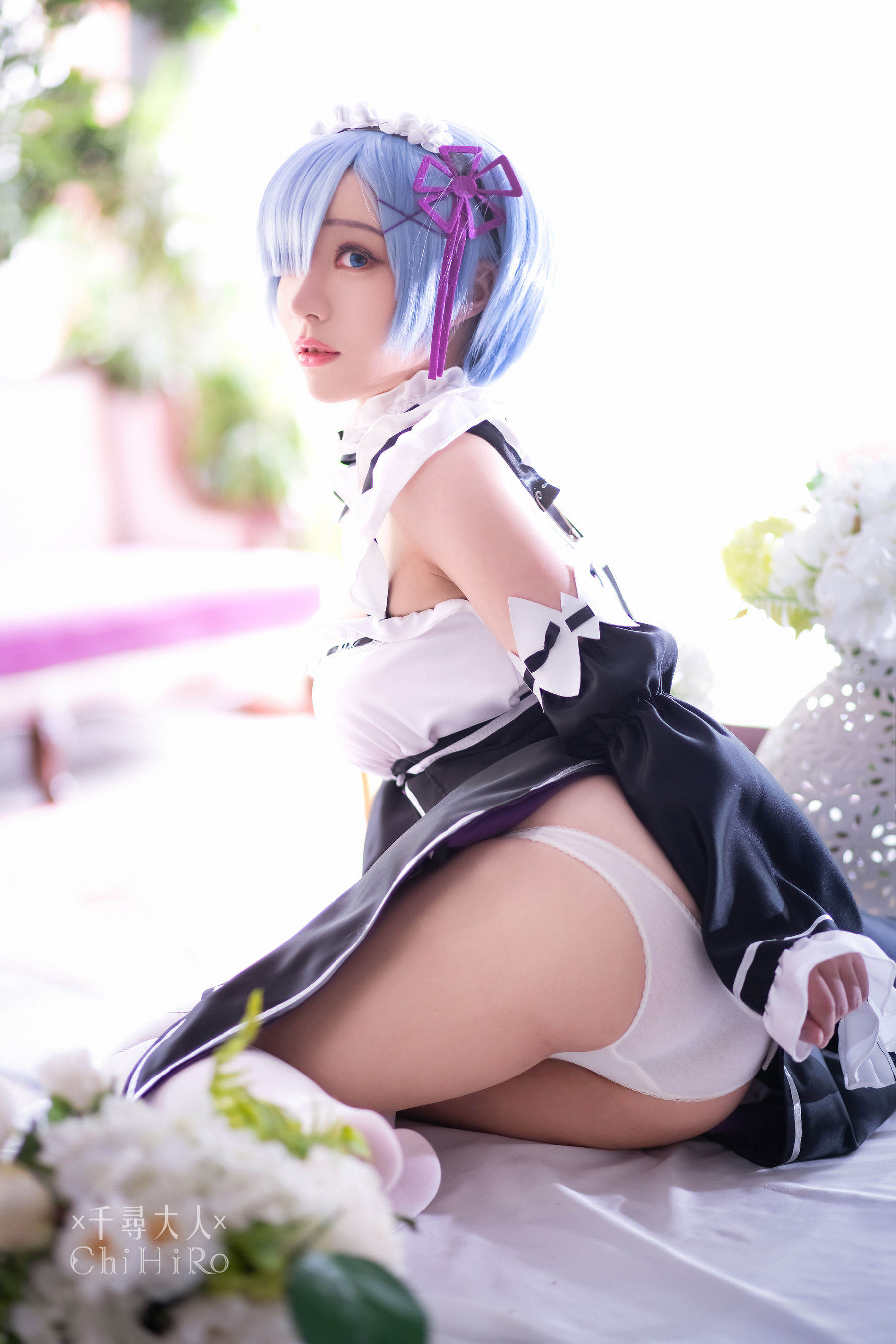 [福利COS] Cos妹子千寻 - 蕾姆Rem