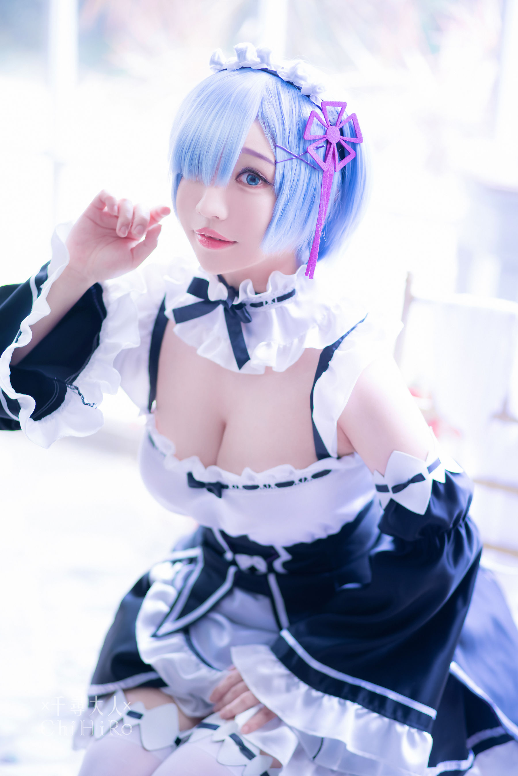 [福利COS] Cos妹子千寻 - 蕾姆Rem