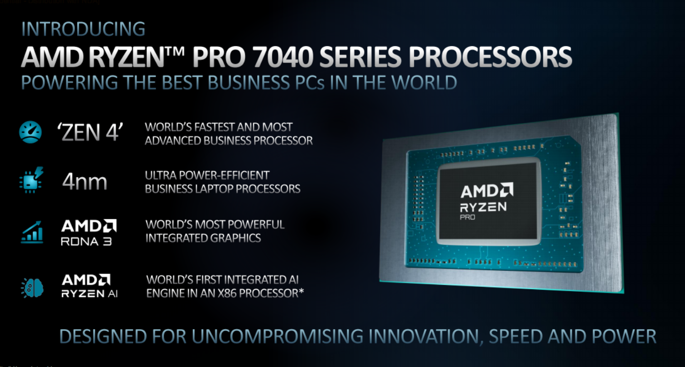 AMD Zen4双线出击 锐龙PRO 7000正式发布：全面领先苹果M2 Pro